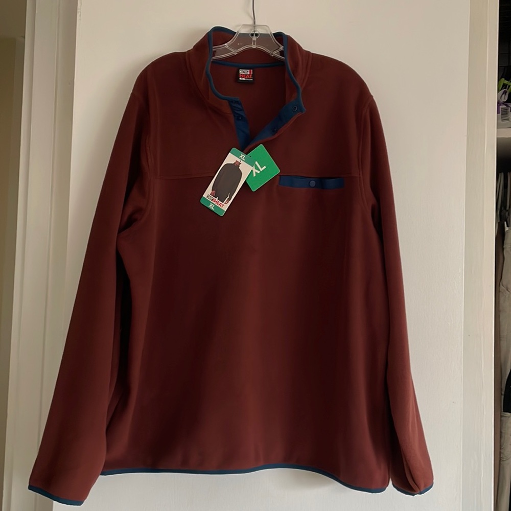 32 degrees Men’s Quarter Snap Front Soft Fleece Casual Pullover Top.